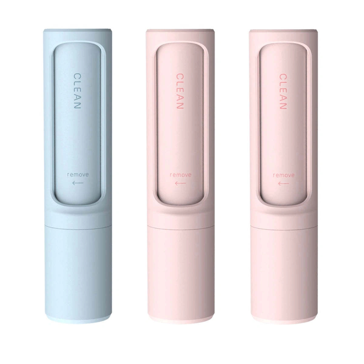 Rotating cylinder electrostatic brush for pet hair removal on clothes