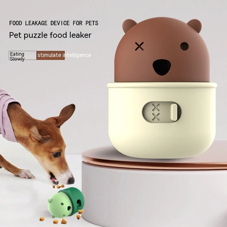 Adjustable Dog Food Feeder Ball in Durable Silicone for Interactive Play