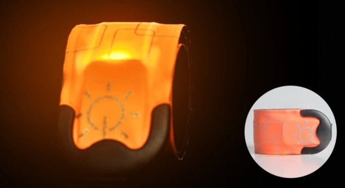Rechargeable Nylon LED Sports Bracelet for Night Safety
