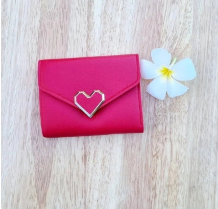 Short Style Tri-fold Wallet with Zipper Coin Purse for Women
