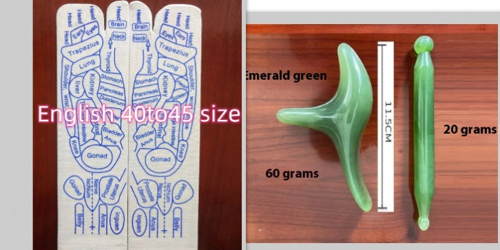 Reflexology socks with acupressure points for foot massage