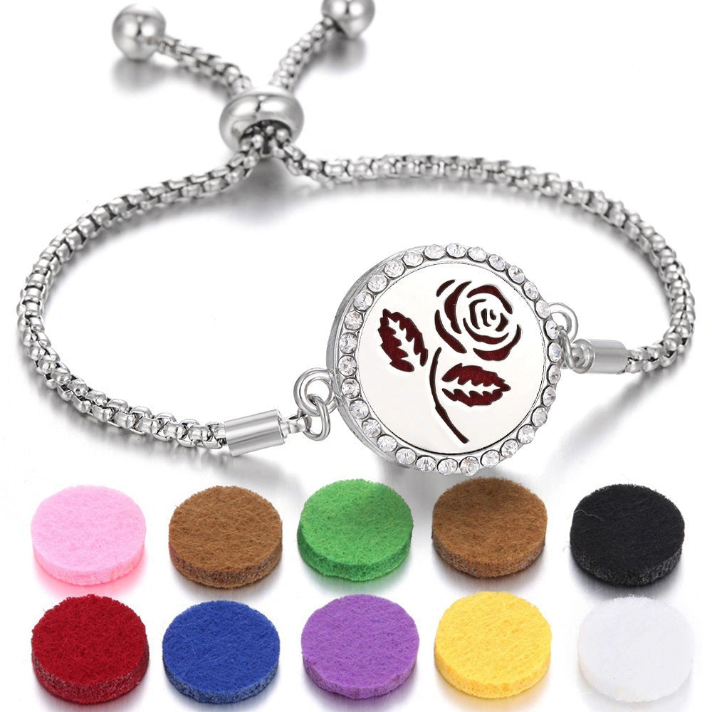 Stylish Aromatherapy Bracelet with Essential Oil Diffuser
