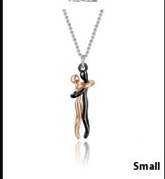 Affectionate Hug Necklace for Couples in Punk Street Style