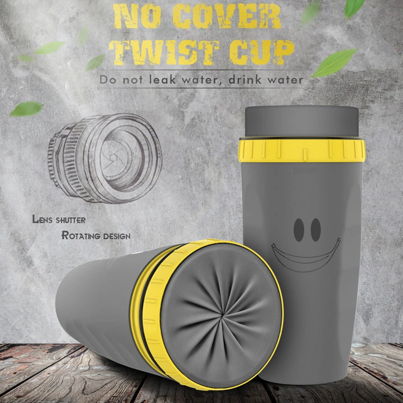 Twist Cup Travel Mug with Double Insulation and Straw Compatibility