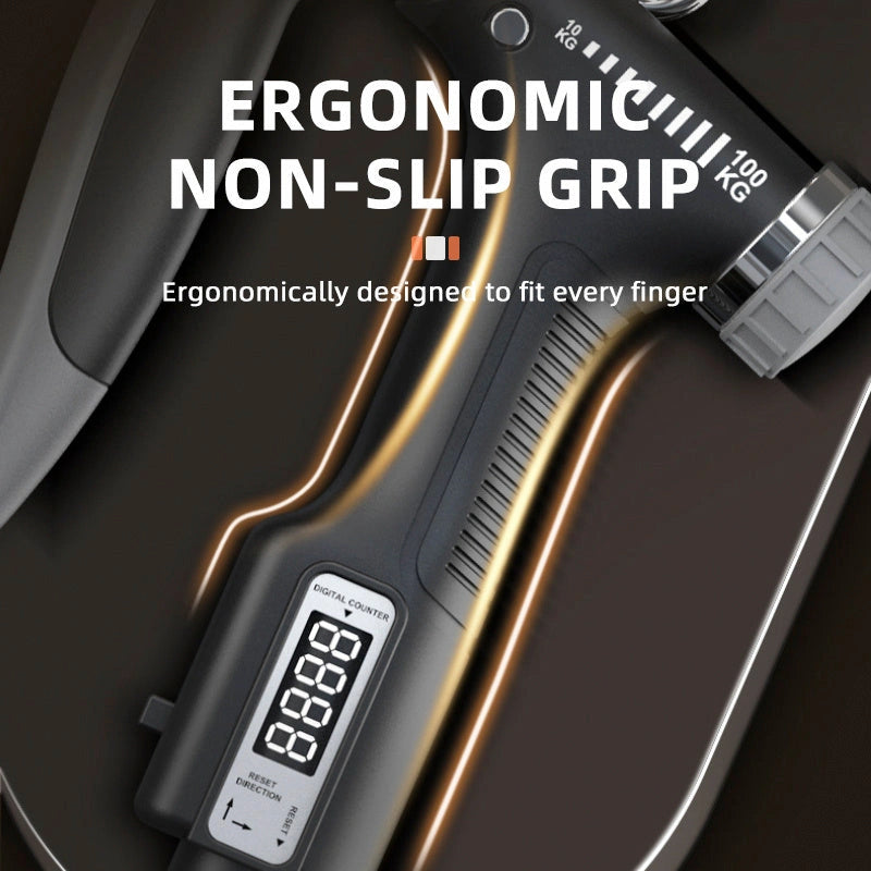 Smart Counting Grip with Adjustable Resistance 10-100KG for Hand and Arm Training