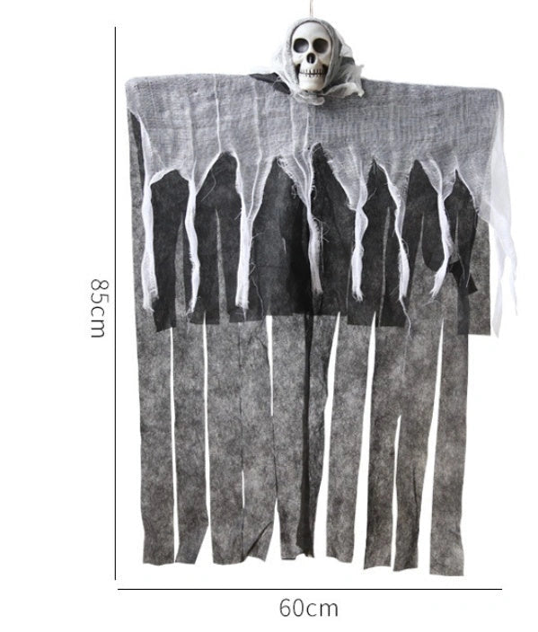 Skeleton Hanging Ghost Halloween Decoration for Haunted House and Party Scenes