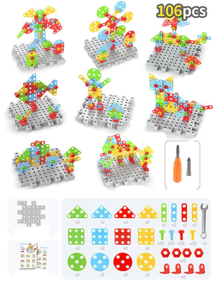 Educational Building Kit with Safe Plastic Power Drill