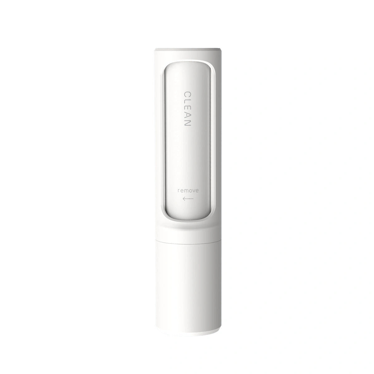 Rotating cylinder electrostatic brush for pet hair removal on clothes