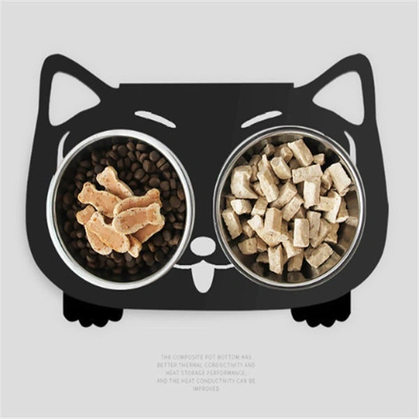 Stainless Steel Anti-Spill Pet Feeding Bowl