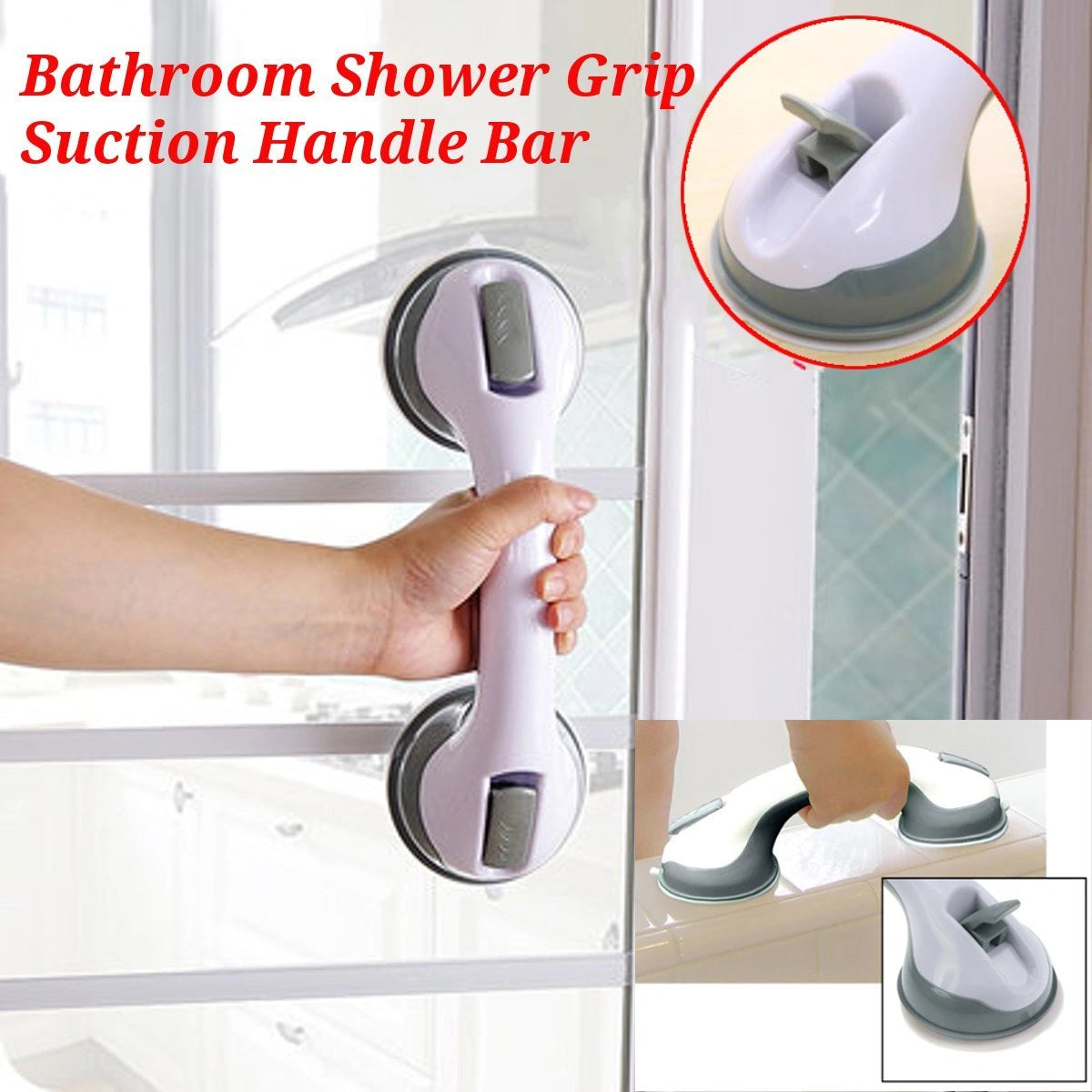 Bathroom Handrail Suction Cup Type Anti-skid Handrail
