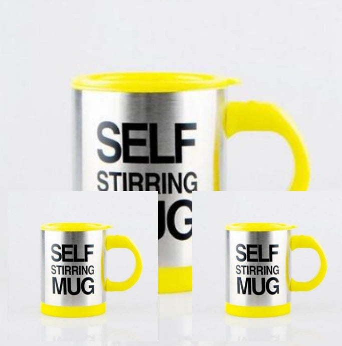 304 Stainless Steel Self-Stirring Mug with Magnetic Mixer