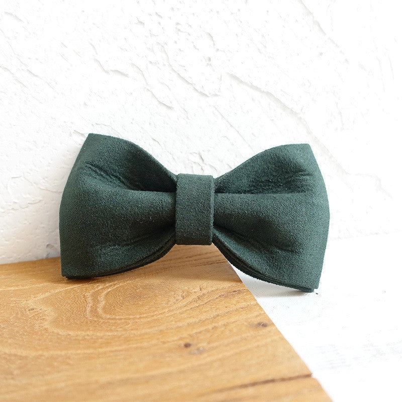 Stylish MUTTCO Pet Collar & Bow Traction Set