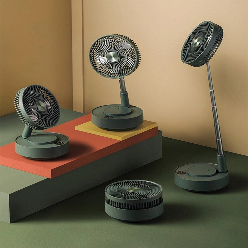 Storage Floor Electric Fan with Remote Control and Humidification