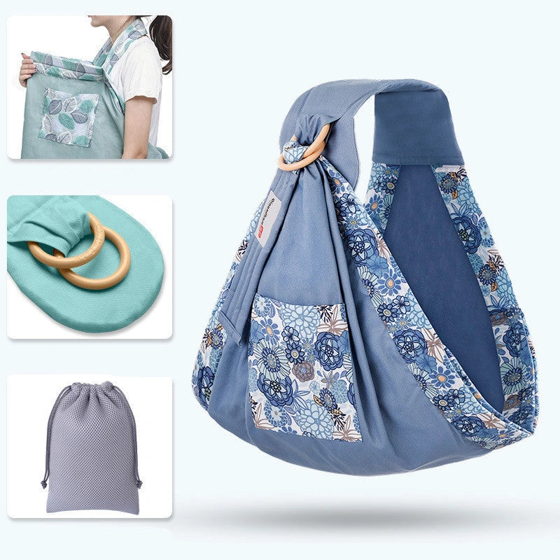 Adjustable Baby Wrap Carrier Sling with Breathable Fabric for Comfortable Nursing