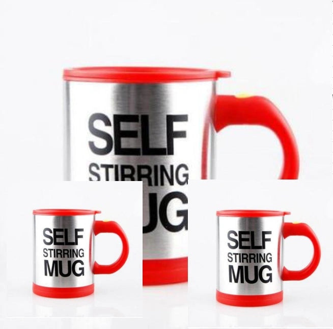 304 Stainless Steel Self-Stirring Mug with Magnetic Mixer