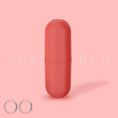 Capsule-shaped travel bottle with leak-proof design for outdoor activities