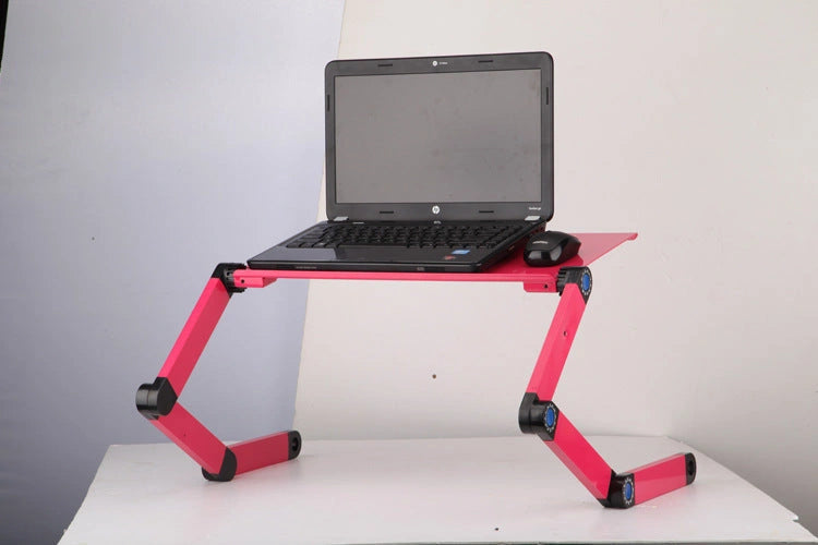 Adjustable Folding Laptop Stand with Ergonomic Design and Mouse Pad