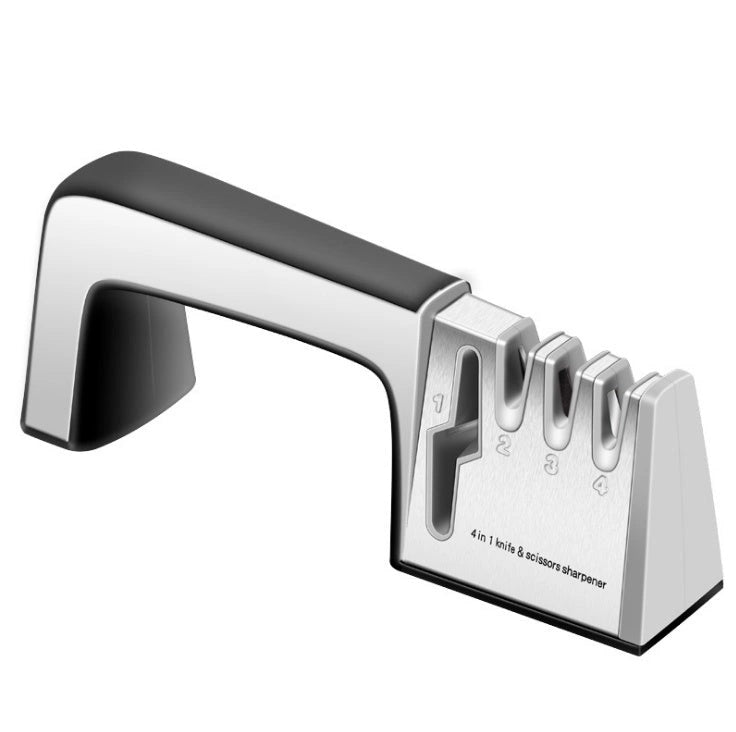 Stainless steel and ABS plastic fast knife sharpener