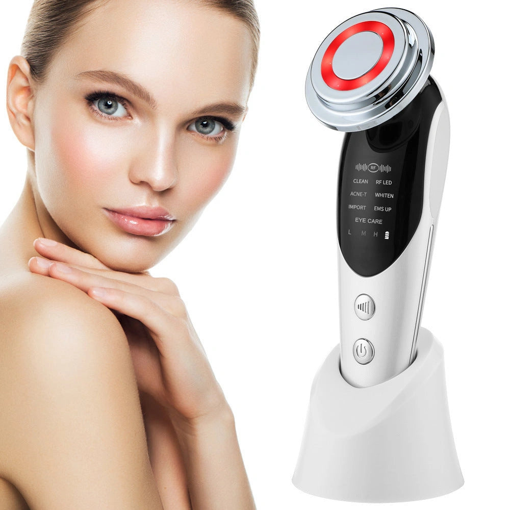 7-in-1 Facial Massager with EMS Micro-current and LED Light Therapy