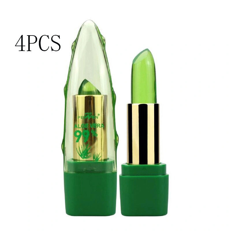 Aloe Vera Gel Color Changing Lipstick Gloss with Moisturizing Benefits