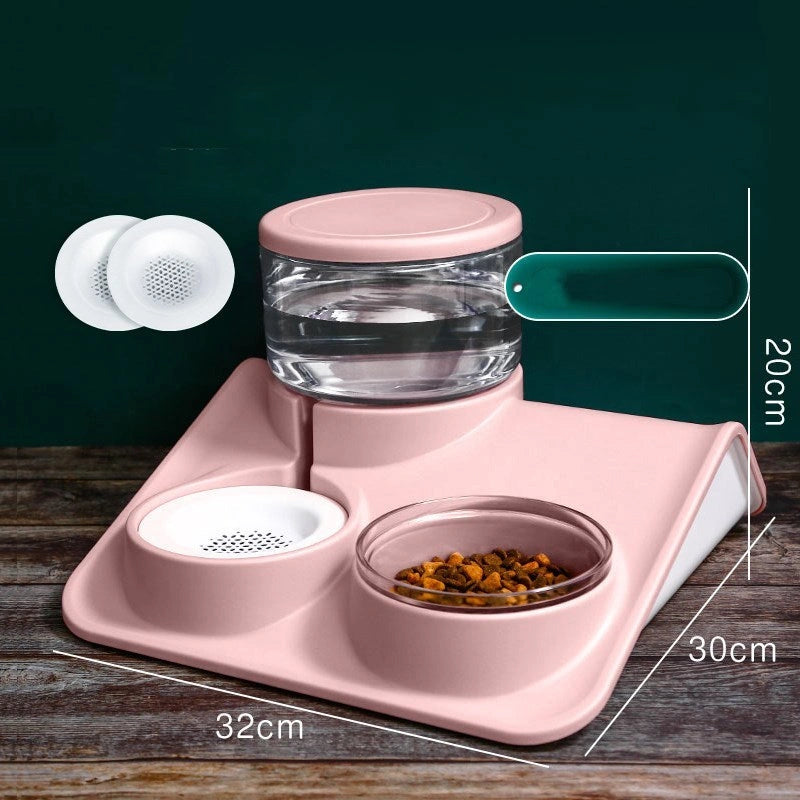 Automatic Feeder Water Fountain with 1.8L Capacity for Pets