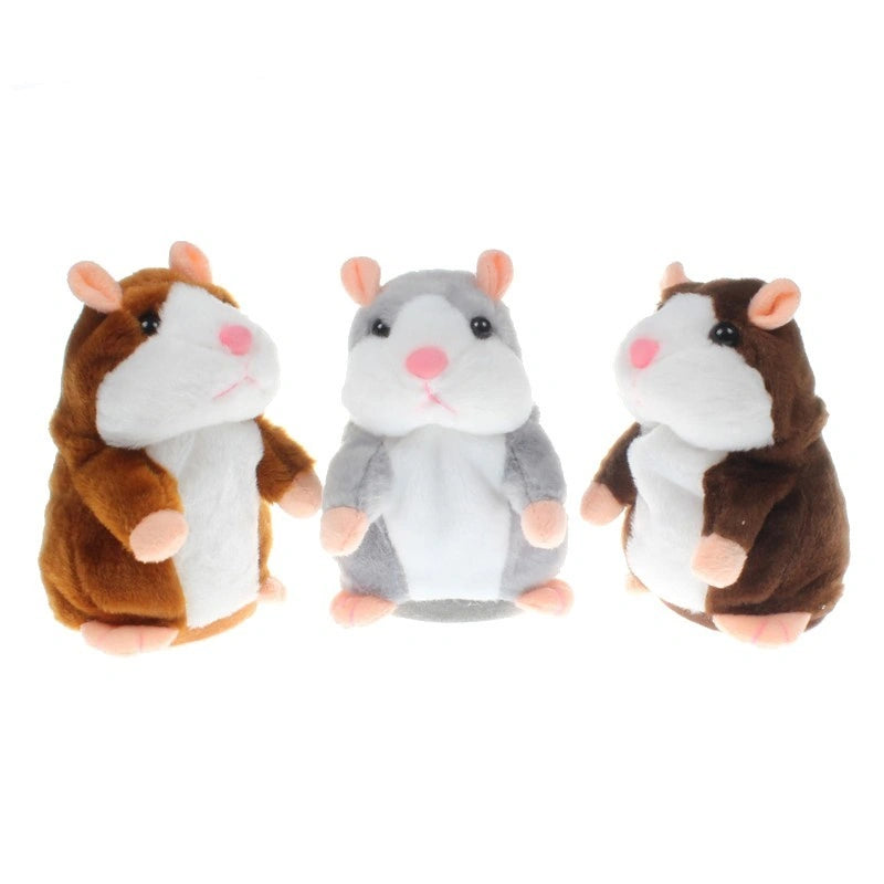15CM Little Talking Hamster Toy with Repeat Function