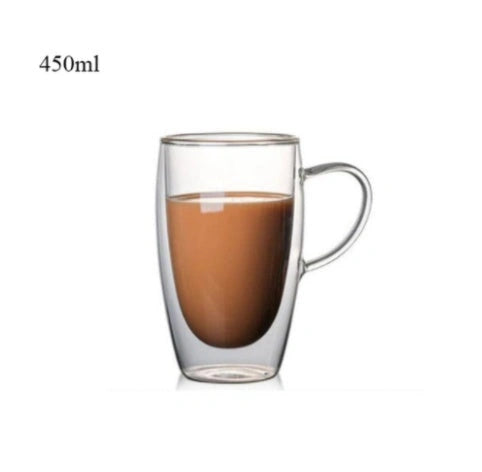 3D Double Layer Panda Cup with Skull Design for Wine