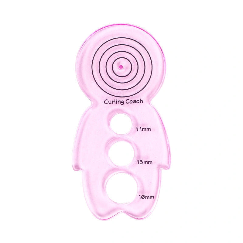 Roll paper hand tools in transparent pink and blue