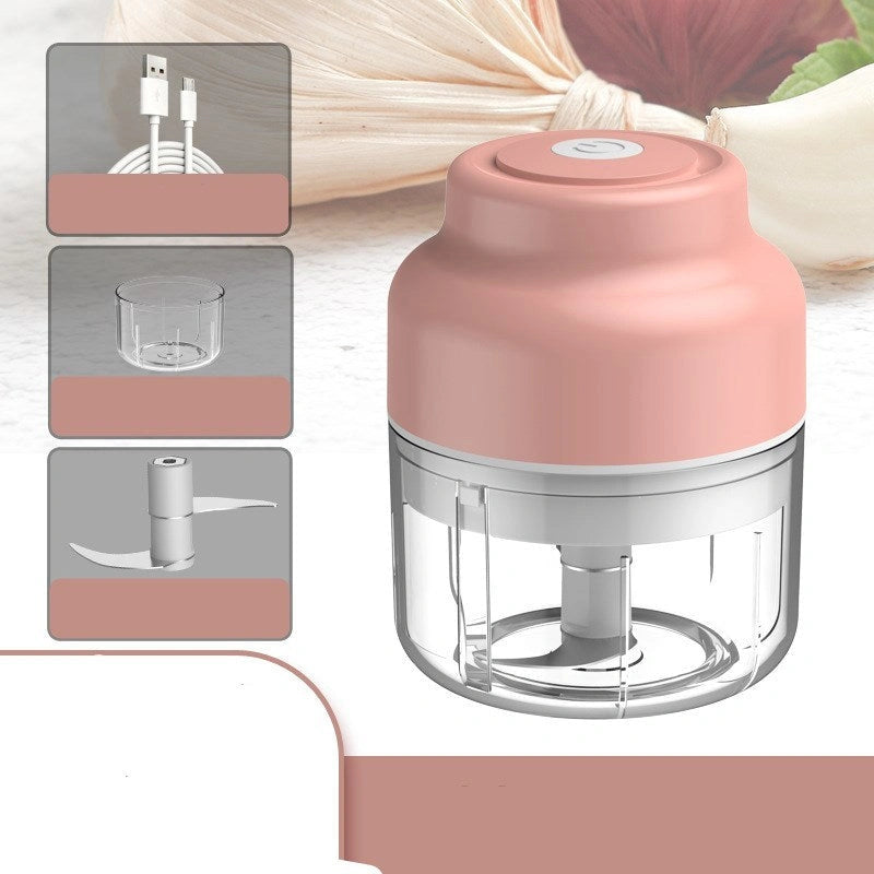 Baby Mini Cooking Machine Electric Garlic Masher with USB Charging