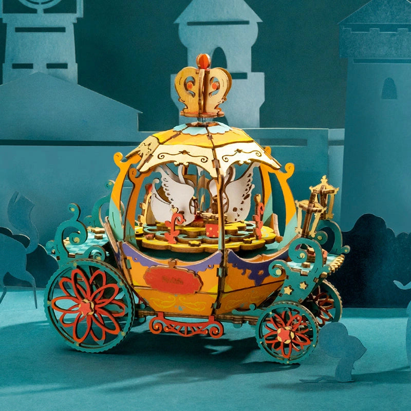 Robotime DIY 3D Puzzle Music Box Toy with 7 Unique Designs