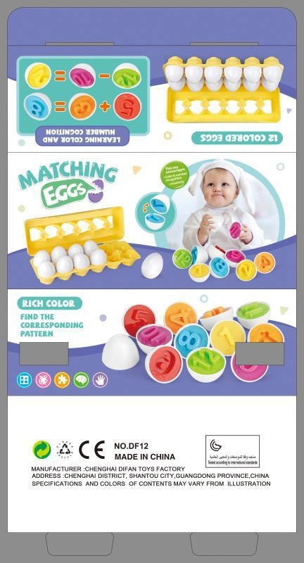 Educational Smart Egg Toy for Shape and Colour Matching