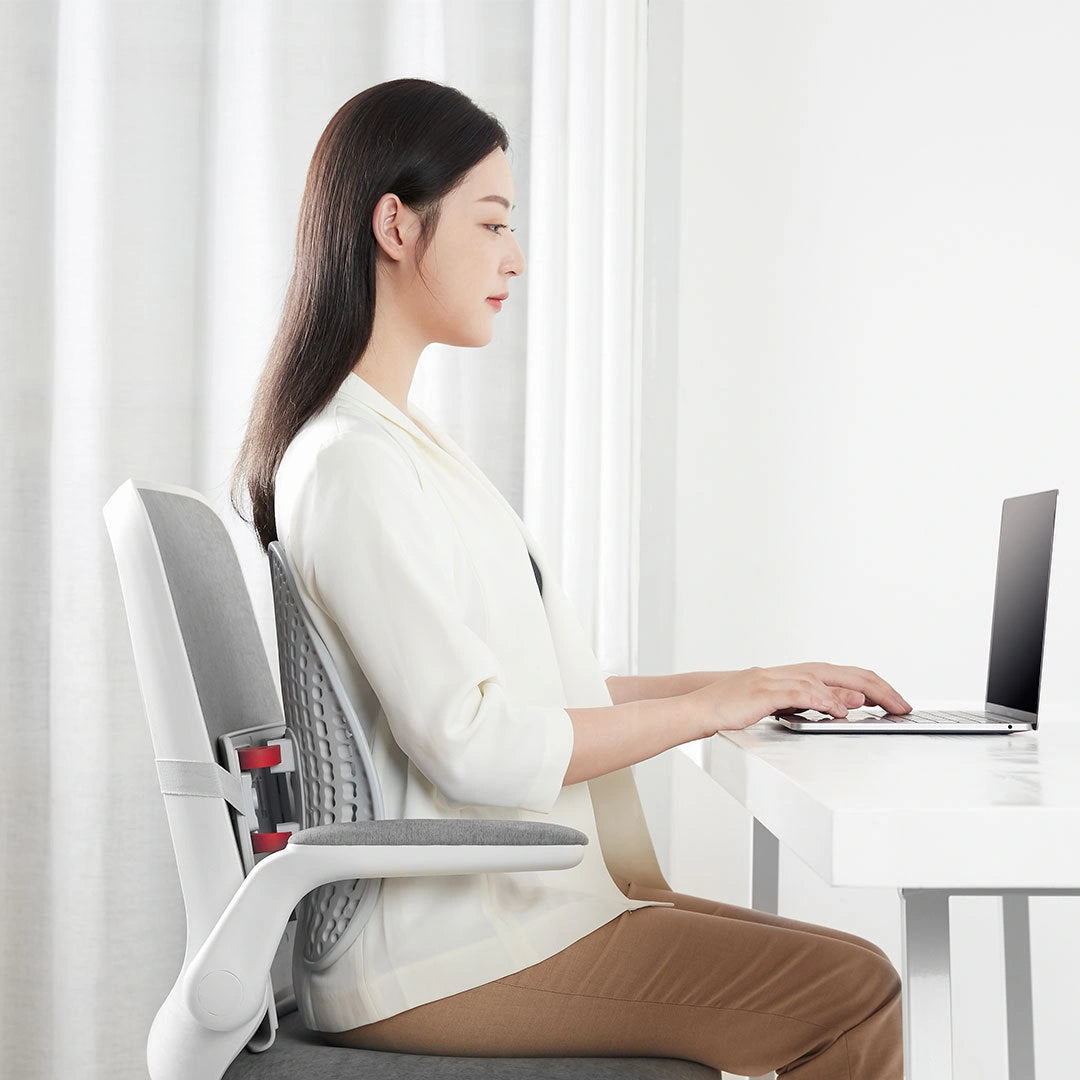 Adjustable Car Chair Lumbar Support with Ventilated Mesh for Office and Home Use