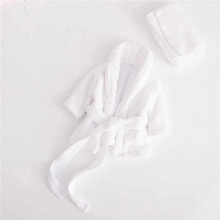 Baby Bathrobes Bath Towel Solid Colour Warm for Newborns