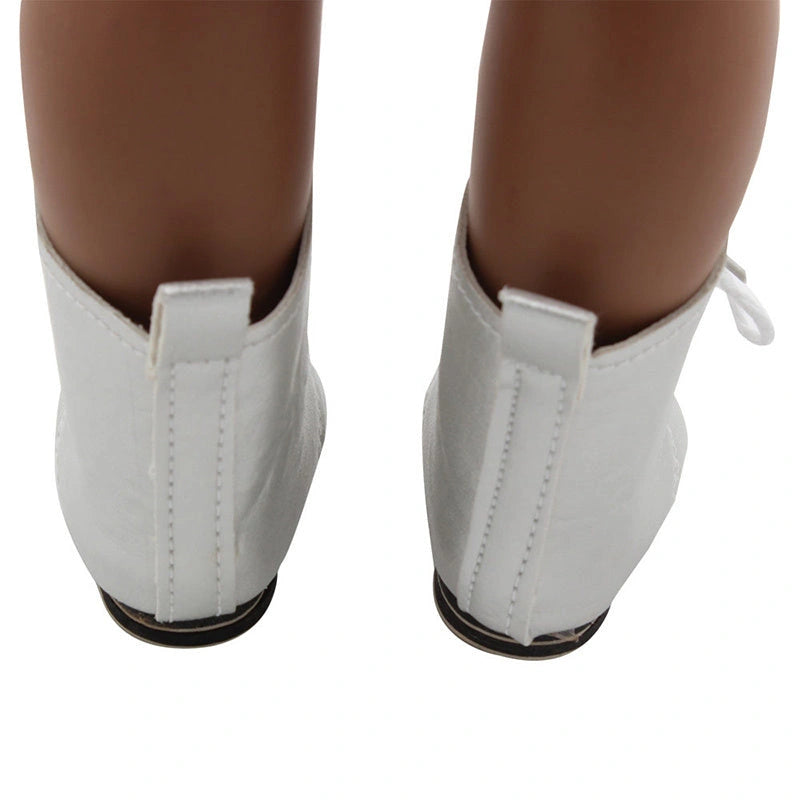 18 Inch Doll Lace-Up Boots in PU Leather