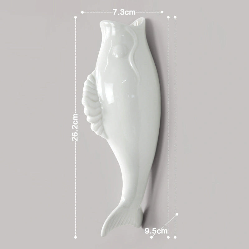 Ceramic Goldfish Vase Wall Hanging for Modern Spaces