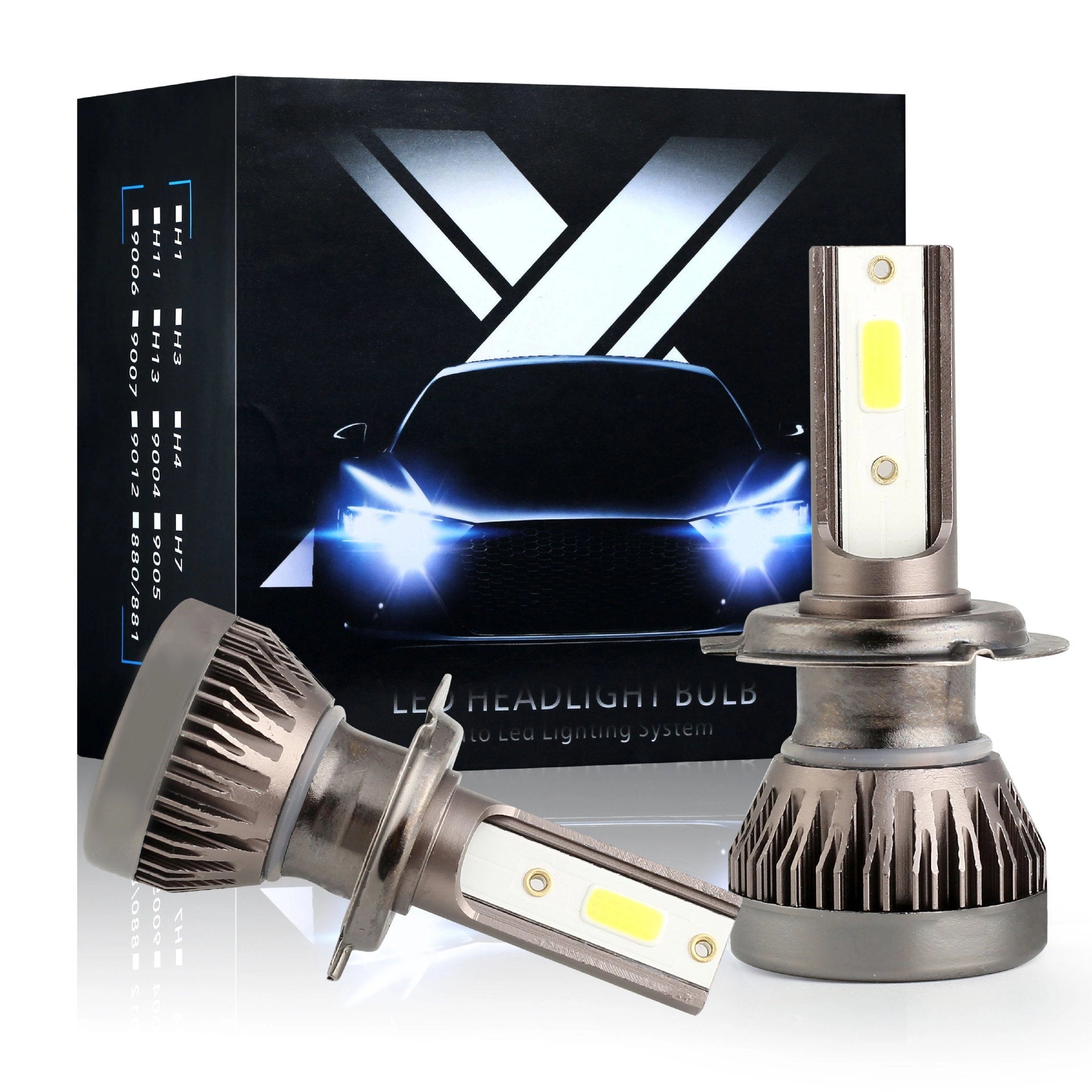 Car LED Headlights for GM Models with COB Light Source