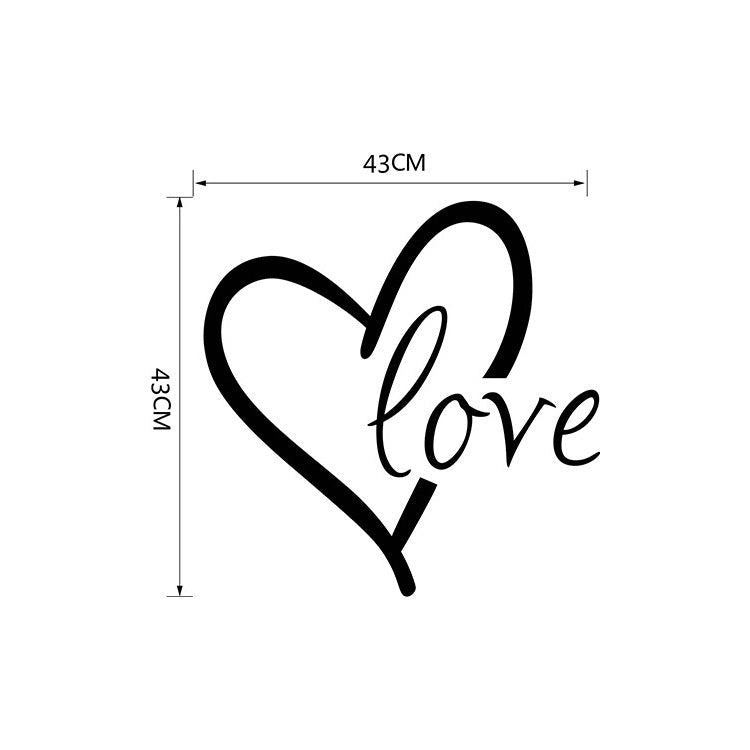 Valentine's Day Generation Carved Wall Stickers for Bedroom and Living Room