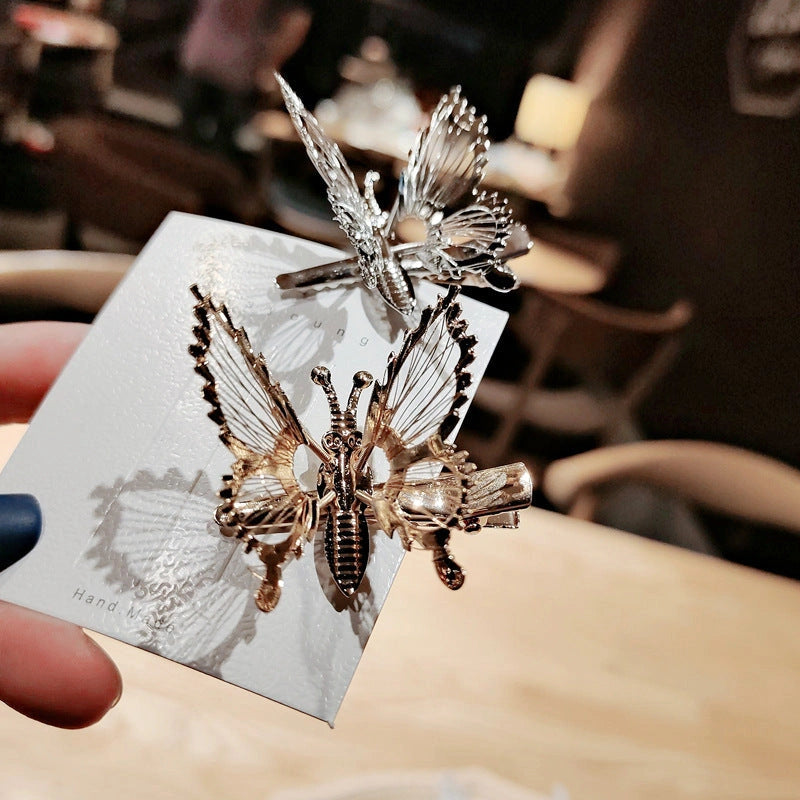 Mori Girl's Moving Butterfly Hairpin Headdress with Electroplated Alloy
