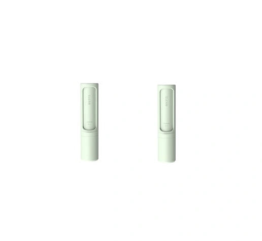Rotating cylinder electrostatic brush for pet hair removal on clothes