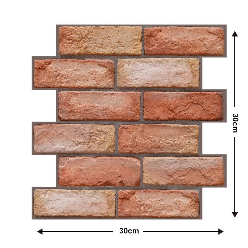 Brick Wallpaper Self-Adhesive Wall Sticker for Moisture-Proof Living Room Decoration