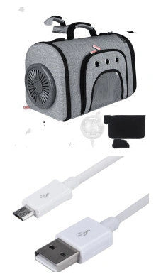 Space Cat Bag with Silent Fan and Mesh Ventilation
