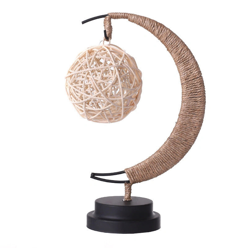 Moon Light LED Copper Wire Lamp with Moon and Star Shapes