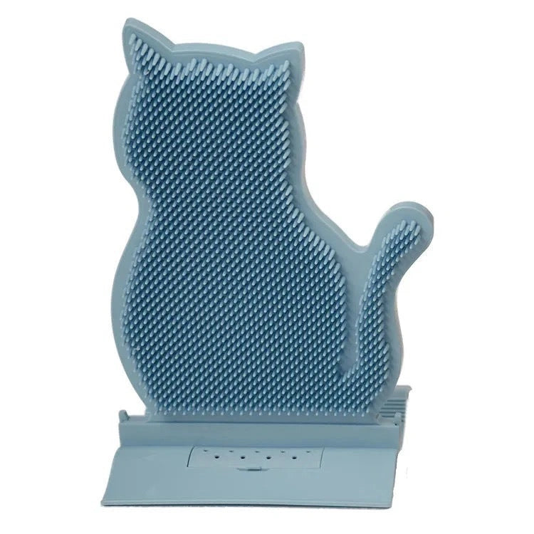 Cat Self Massage Brush with Catnip for Shed Hair Removal