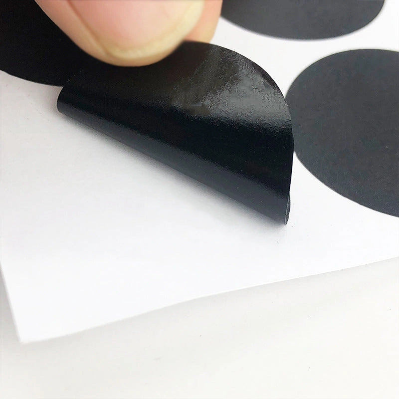 Circular PVC Blackboard Sticker Labels - Reusable and Erasable