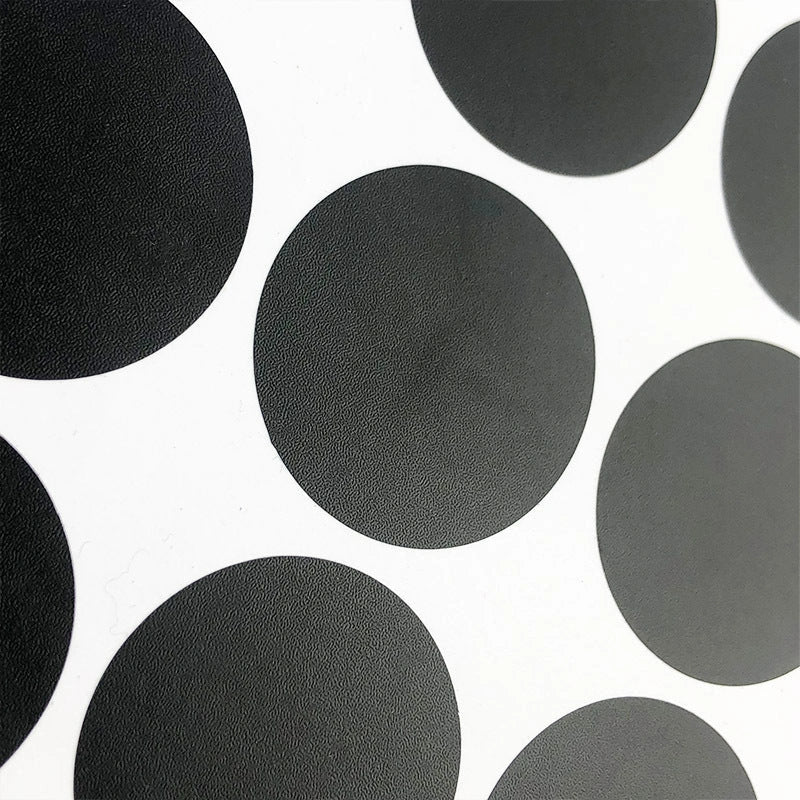 Circular PVC Blackboard Sticker Labels - Reusable and Erasable