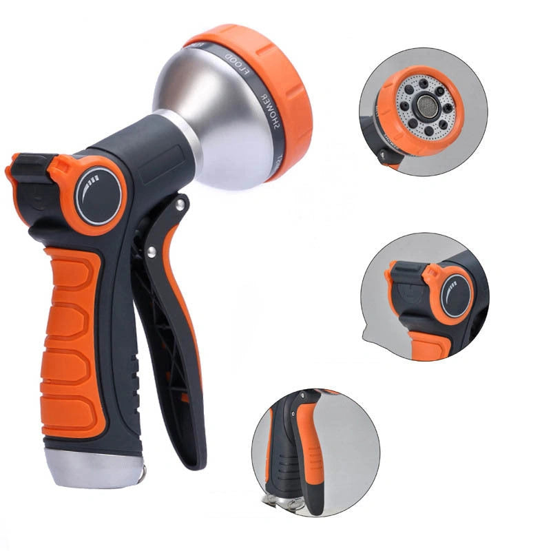 Upgraded Garden Hose Nozzle with 8 Adjustable Spray Modes