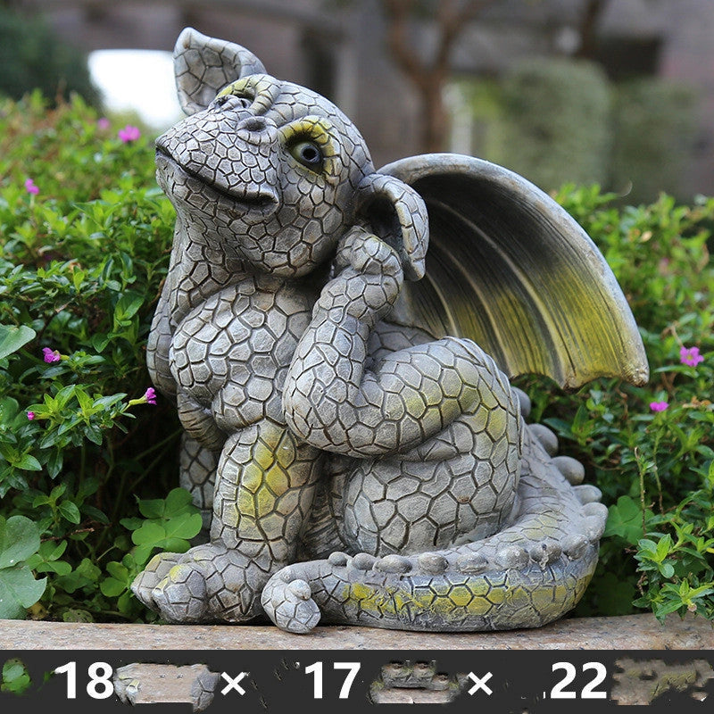 Resin Animal Garden Ornaments with Unique American Style Designs