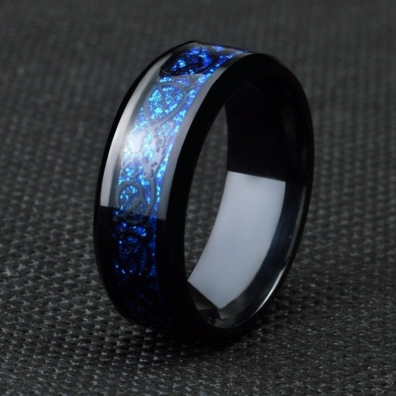 Black Heart Gemstone Diamond Wedding Ring for Couples