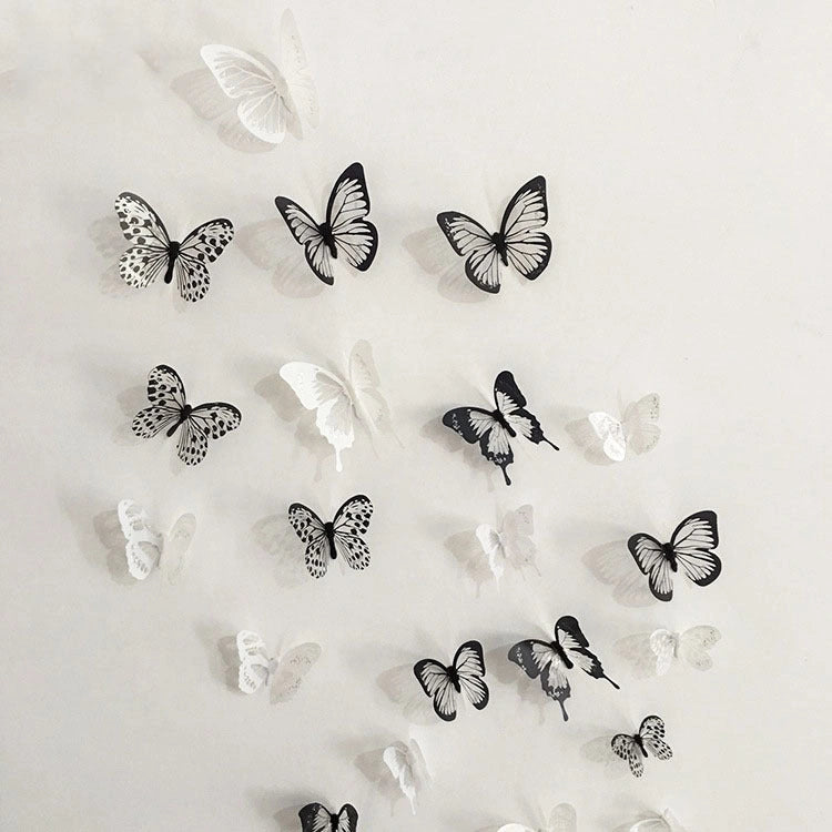 Butterfly Three-dimensional Wall Sticker with Waterproof PVC Material