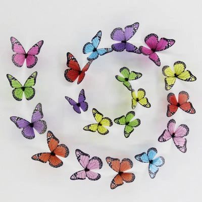 Butterfly Three-dimensional Wall Sticker with Waterproof PVC Material